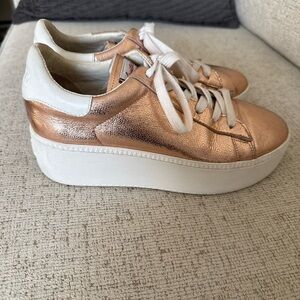 ASH Cult platform sneakers in rose gold leather Women's Sneakers
